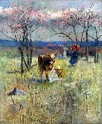 An Early Taste for Literature, Charles conder